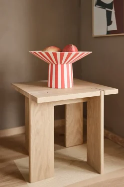 OYOY Ensaladeras|Boles Para Servir<Centro de mesa Toppu alto Ø30x17 cm, Red-peach RojoRosa
