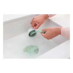 Brabantia Cepillo para platos con soporte con ventosa , Jade green Verde Outlet