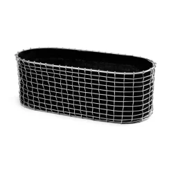 KORBO Maceteros De Terraza<Cesta balcón , acero resistente a los ácidos Plateado