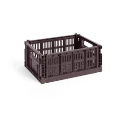 HAY Cestas De Almacenaje<Cesta Colour Crate M 26,5x34,5 cm, Bordeaux Rojo