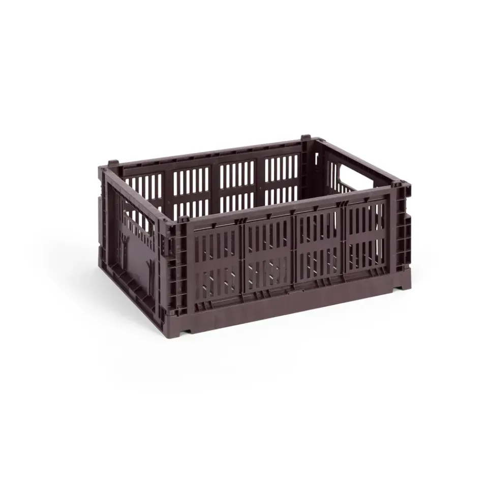 HAY Cestas De Almacenaje<Cesta Colour Crate M 26,5x34,5 cm, Bordeaux Rojo