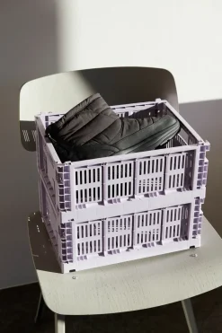 HAY Cesta Colour Crate M 26,5x34,5 cm, Lavender Púrpura Clearance