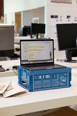 HAY Cestas De Almacenaje<Cesta Colour Crate M 26,5x34,5 cm, Electric blue Azul