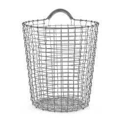 KORBO Cestas De Almacenaje Para Exterior<Cesta de alambre Bin 18, acero galvanizado Plateado