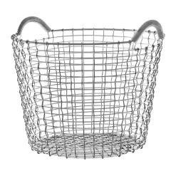 KORBO Cestas De Almacenaje Para Exterior|Cestas De Almacenaje<Cesta de alambre Classic 24, acero galvanizado Plateado