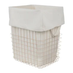 Mette Ditmer Cesta de almacenamiento Store-it con bolsa de algodón, large, Sand Beige Best