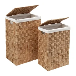 Dixie Cestos Para La Colada<Cesta de ropa Lily rectangular, 2 piezas, Natural Beige