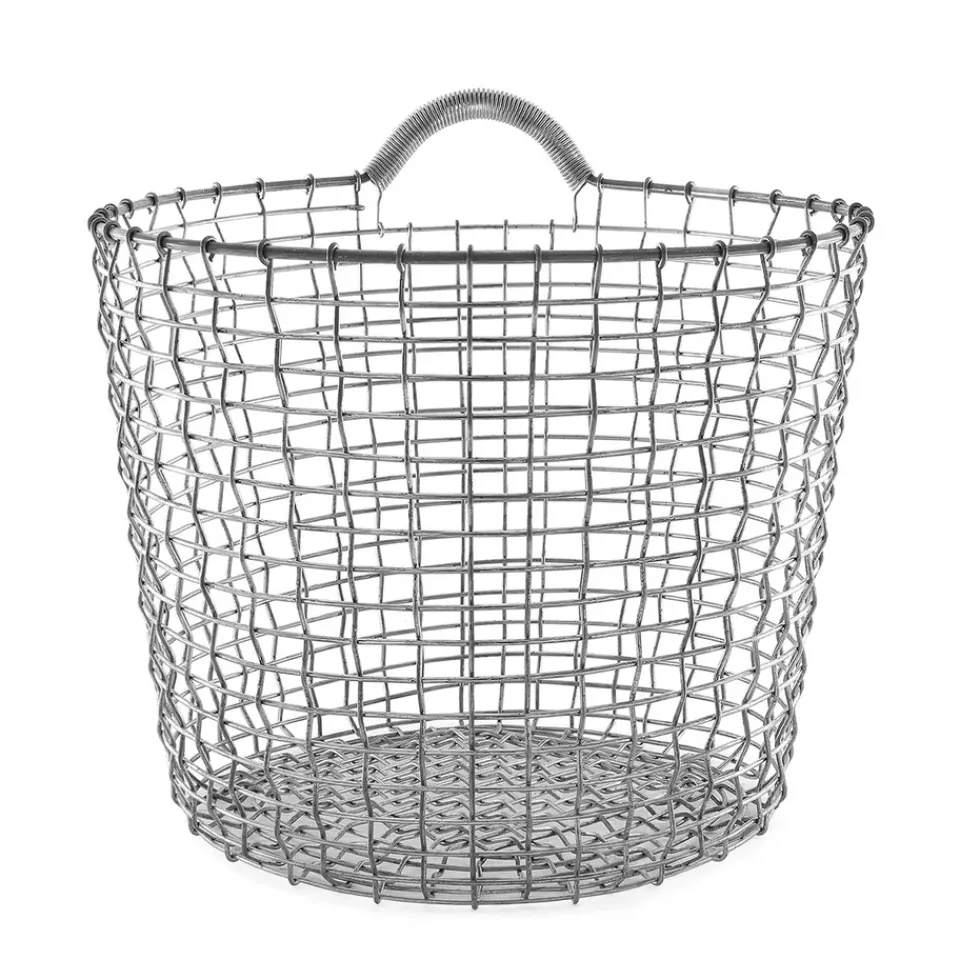KORBO Cesta Bin 24, acero galvanizado Plateado Hot