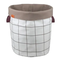 Mette Ditmer Cestos Para La Colada<Cesto de colada Mesh Ø40×50 cm, Brown-Off-white BeigeMarrón
