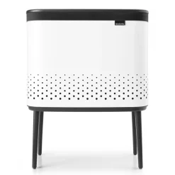 Brabantia Cesto de la ropa Bo 60 L, Blanco Best