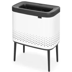Brabantia Cesto de la ropa Bo 60 L, Blanco Best