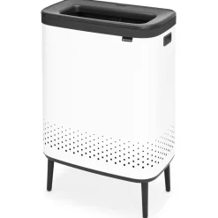 Brabantia Cesto de la ropa Bo high 2x45 L, Blanco New