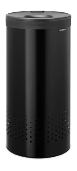 Brabantia Cestos Para La Colada<Cesto de lavandería tapa de plástico 35 L, mate Negro