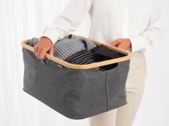 Brabantia Cestos Para La Colada<Cesto de ropa plegable 40 L, Pepper Black Negro
