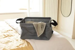 Brabantia Cesto de ropa plegable 35 L, Pepper Black Negro New