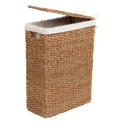 Dixie Cesto de ropa trenzado Esther crudo, 58 cm BeigeBlanco