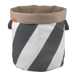 Mette Ditmer Cestos Para La Colada<Cesto para la colada Diagonal Ø40x50 cm, Dark grey-off-white GrisBlanco