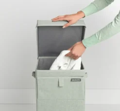 Brabantia Cesto ropa sucia apilable 35L, verde Gris Best