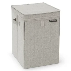 Brabantia Cesto ropa sucia apilable 35L, claro Gris