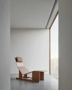 Massproductions Chaiselong 4PM, Cerezo americano Beige New