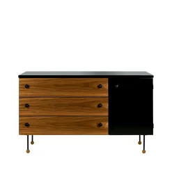 GUBI Cómodas & Cajoneras|Cómodas & Cajoneras<Cómoda 62 Dresser, American walnut, 3 cajones Marrón