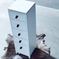 Mavis Cómodas & Cajoneras|Cómodas & Cajoneras<Cómoda Abisko, , encimera de hormigón, 6 cajones Blanco