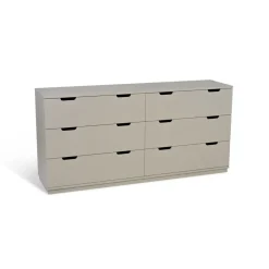 Mavis Cómoda Aoko doble 6 cajones, Beige Outlet