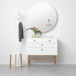 A2 Cómoda Keep, , base de roble aceitado Blanco Outlet