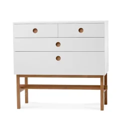 A2 Cómodas & Cajoneras|Cómodas & Cajoneras<Cómoda Keep, , base de roble aceitado Blanco