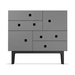 Zweed Cómodas & Cajoneras|Cómodas & Cajoneras<Cómoda Peep B1, Slate grey, lacado negro Gris