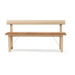 Form & Refine Cojín asiento Position 155 cm, Cuero natural Marrón Hot