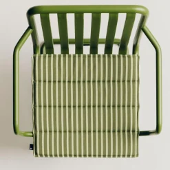 HAY Cojín de asiento Terrazza, Olive bold stripe, 40x40 cm Verde Discount