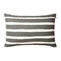 Chhatwal & Jonsson Cojín de exterior Block Stripe 40x60 cm, Grey-off white Gris Discount