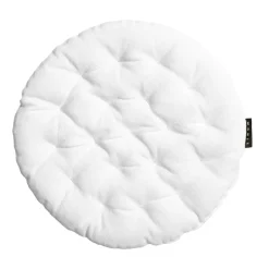 Linum Cojín de silla Pepper Ø37 cm, Blanco