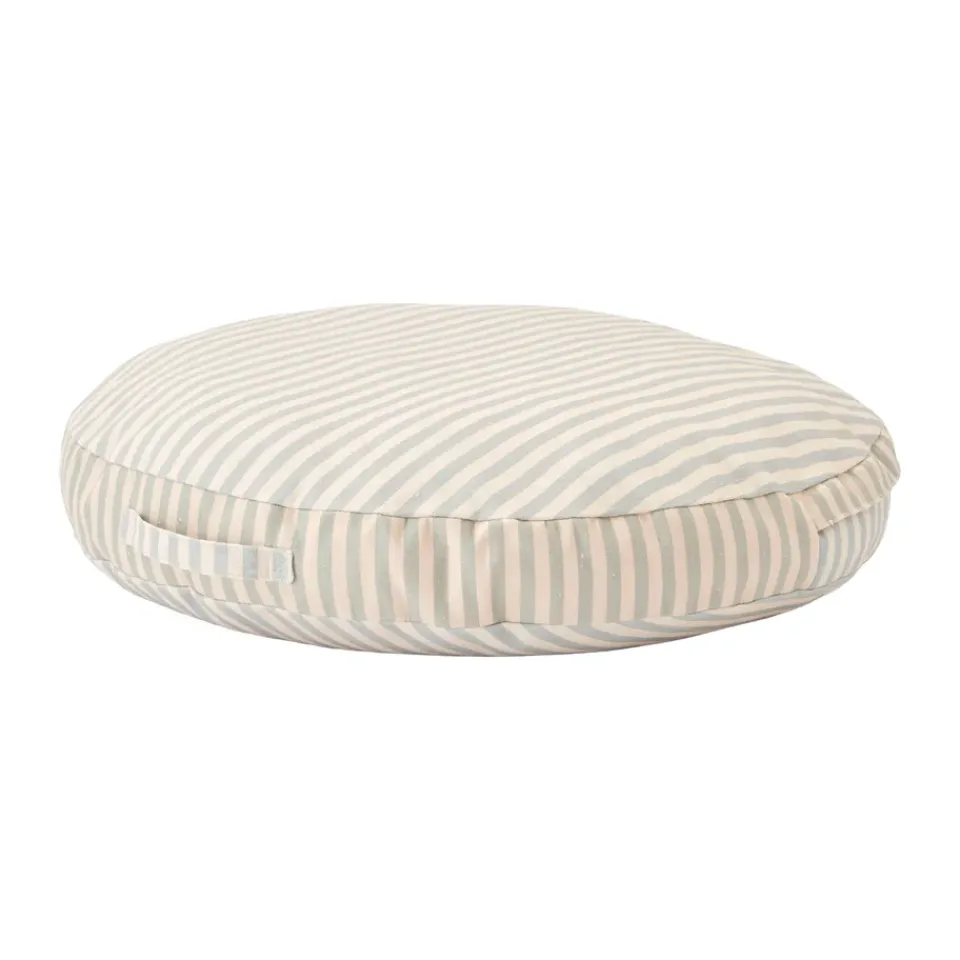Kid's Concept Cojín de suelo Kid's Base Ø60 cm, Rand AzulBlanco Clearance