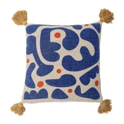 Bloomingville Cojín Eviaya 45x45 cm, Azul Online