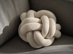 Design House Stockholm Cojín Knot, Cream Beige Outlet