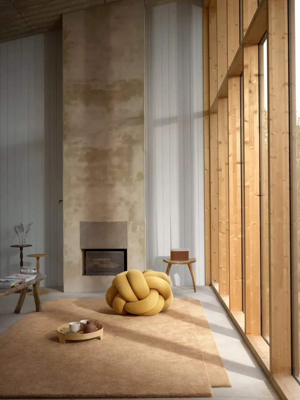 Design House Stockholm Cojín Knot XL, Yellow Amarillo Outlet