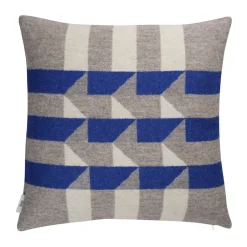Røros Tweed Cojín Kvam 50x50 cm, Blue AzulGris Clearance