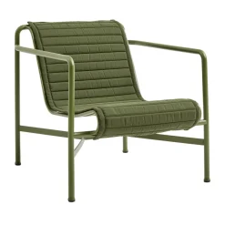 HAY Cojín Palissade Quilted, Olive, para sillón lounge low Verde Clearance