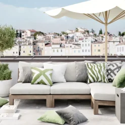 Chhatwal & Jonsson Cojines Para Sillas De Jardín Y Cojines De Exterior|Detalles De Jardín Y Accesorios De Exterior<Cojín Pani Outdoor, Sage, 50 cm Verde