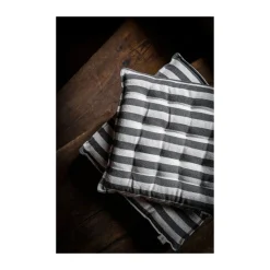 ERNST Cojín para silla 40x40 cm, Blanco natural-gris oscuro BlancoGris Discount