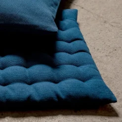 Linum Cojín para silla Pepper 40x40 cm, índigo Azul New