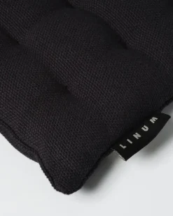 Linum Cojín para silla Pepper 40x40 cm, Negro