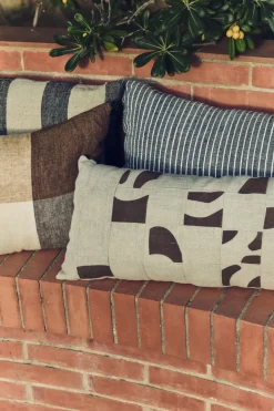 HKliving Cojín Striped monochrome 40x70 cm, Grey Gris