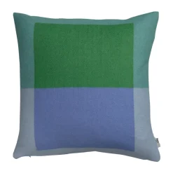 Røros Tweed Cojín Syndin 50x50 cm, Glacier AzulVerde Clearance