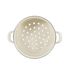 Kockums Jernverk Coladores, Escurridores Y Embudos<Colador con función de cocción al vapor Kockums, Cream lux Beige