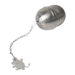 Pluto Design Colador de té Mumin, Silver Plateado Clearance