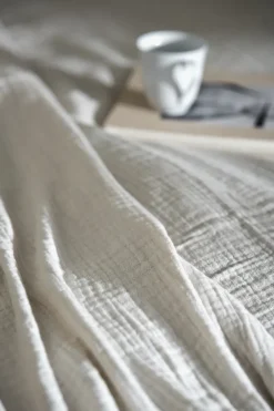 Scandi Living Colchas De Cama<Colcha Breeze 260x260 cm, roto Blanco