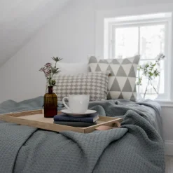 Scandi Living Colchas De Cama<Colcha de cama Kimono 139x260 cm, dusty petrol Gris